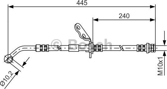 BOSCH 1 987 481 382 - Bremžu šļūtene www.autospares.lv