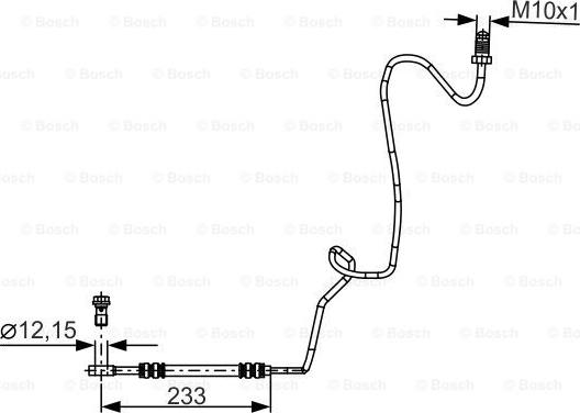 BOSCH 1 987 481 339 - Bremžu šļūtene www.autospares.lv