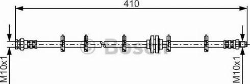 BOSCH 1 987 481 335 - Bremžu šļūtene www.autospares.lv