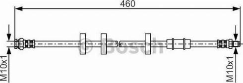 BOSCH 1 987 481 336 - Bremžu šļūtene www.autospares.lv