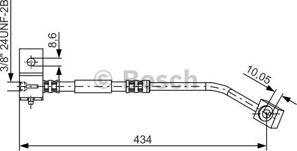 BOSCH 1 987 481 332 - Bremžu šļūtene www.autospares.lv