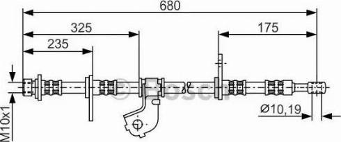 BOSCH 1 987 481 322 - Bremžu šļūtene www.autospares.lv