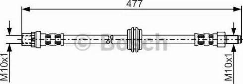 BOSCH 1 987 481 259 - Тормозной шланг www.autospares.lv