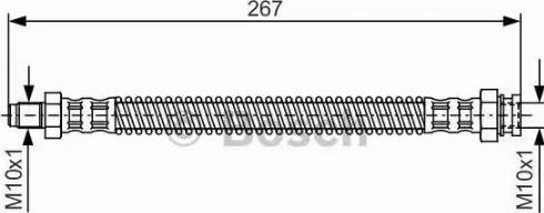 BOSCH 1 987 481 250 - Bremžu šļūtene www.autospares.lv