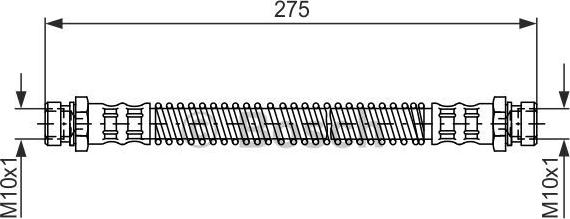 BOSCH 1 987 481 276 - Bremžu šļūtene www.autospares.lv