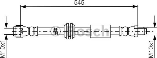 BOSCH 1 987 481 745 - Bremžu šļūtene www.autospares.lv