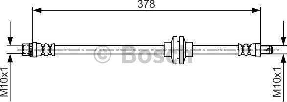 BOSCH 1 987 481 707 - Bremžu šļūtene www.autospares.lv