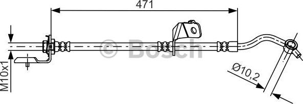 BOSCH 1 987 481 715 - Bremžu šļūtene www.autospares.lv