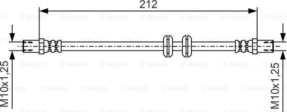 BOSCH 1 987 481 A51 - Bremžu šļūtene www.autospares.lv