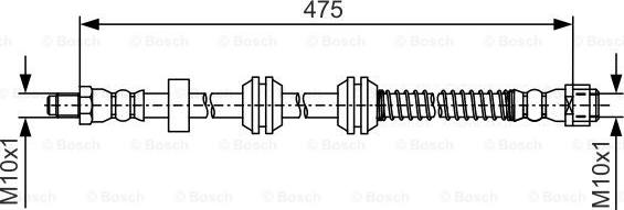 BOSCH 1 987 481 A01 - Bremžu šļūtene autospares.lv