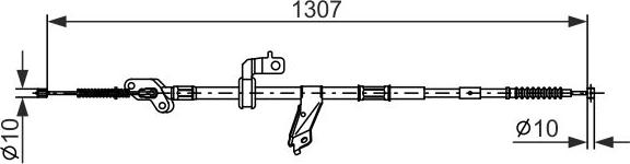 BOSCH 1 987 482 901 - Trose, Stāvbremžu sistēma autospares.lv