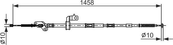 BOSCH 1 987 482 903 - Trose, Stāvbremžu sistēma autospares.lv