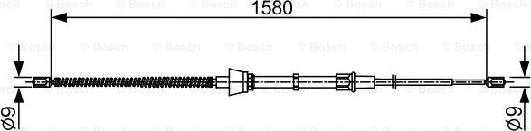 BOSCH 1 987 482 446 - Trose, Stāvbremžu sistēma www.autospares.lv