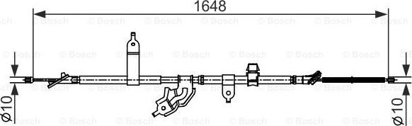 BOSCH 1 987 482 442 - Trose, Stāvbremžu sistēma www.autospares.lv