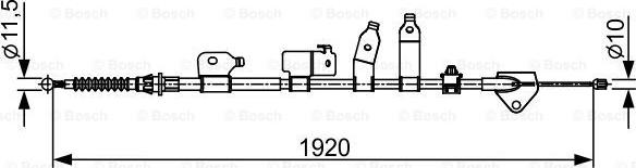 BOSCH 1 987 482 438 - Trose, Stāvbremžu sistēma www.autospares.lv