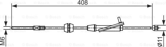 BOSCH 1 987 482 421 - Trose, Stāvbremžu sistēma www.autospares.lv