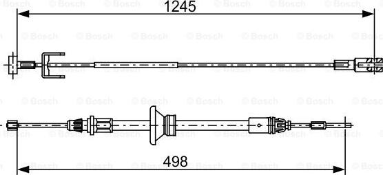 BOSCH 1 987 482 524 - Cable, parking brake www.autospares.lv