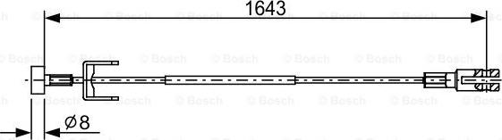 BOSCH 1 987 482 634 - Cable, parking brake www.autospares.lv