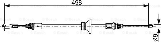 BOSCH 1 987 482 632 - Cable, parking brake www.autospares.lv