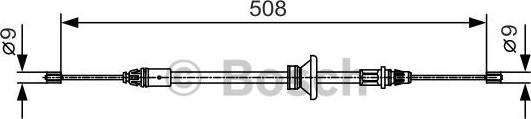 BOSCH 1 987 482 042 - Cable, parking brake www.autospares.lv