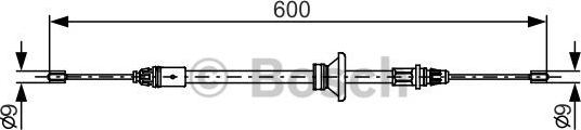 BOSCH 1 987 482 146 - Trose, Stāvbremžu sistēma www.autospares.lv