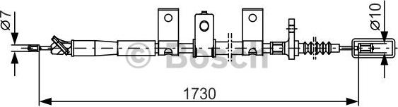 BOSCH 1 987 482 344 - Trose, Stāvbremžu sistēma www.autospares.lv