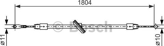 BOSCH 1 987 482 380 - Cable, parking brake www.autospares.lv