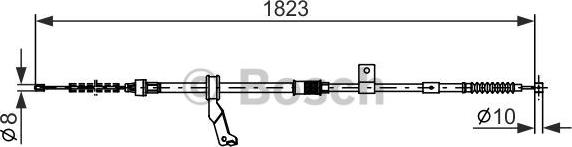 BOSCH 1 987 482 295 - Trose, Stāvbremžu sistēma www.autospares.lv