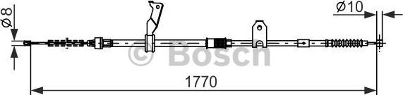 BOSCH 1 987 482 298 - Trose, Stāvbremžu sistēma www.autospares.lv