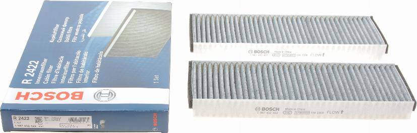 BOSCH 1 987 432 422 - Filter, interior air www.autospares.lv