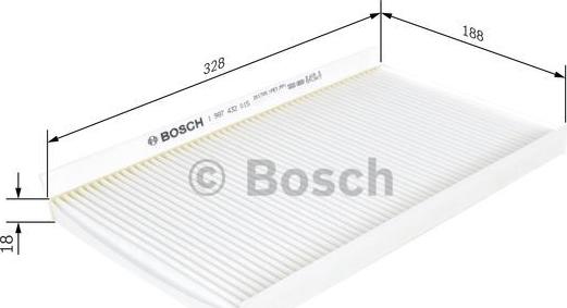 BOSCH 1 987 432 015 - Filtrs, Salona telpas gaiss www.autospares.lv