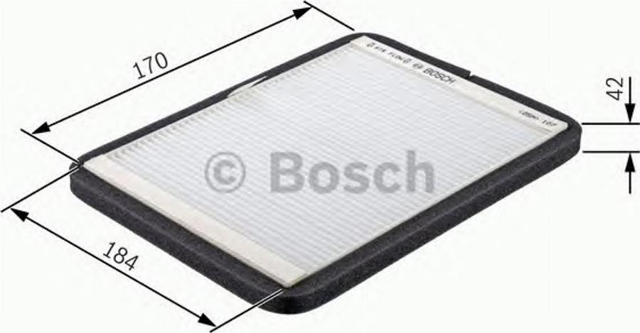 BOSCH 1987432011 - Фильтр воздуха в салоне www.autospares.lv