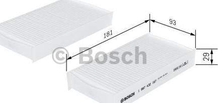 BOSCH 1 987 432 167 - Filtrs, Salona telpas gaiss www.autospares.lv