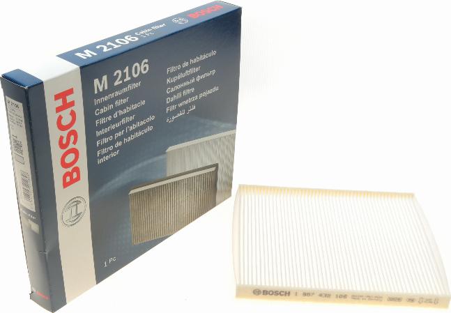 BOSCH 1 987 432 106 - Filter, interior air www.autospares.lv