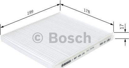 BOSCH 1 987 432 172 - Filter, interior air www.autospares.lv