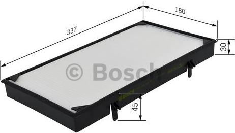 BOSCH 1 987 432 208 - Filtrs, Salona telpas gaiss www.autospares.lv