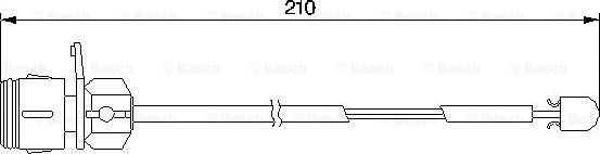 BOSCH 1 987 474 938 - Warning Contact, brake pad wear www.autospares.lv