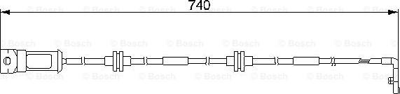 BOSCH 1 987 474 933 - Indikators, Bremžu uzliku nodilums www.autospares.lv