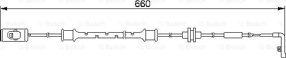 BOSCH 1 987 474 972 - Indikators, Bremžu uzliku nodilums www.autospares.lv