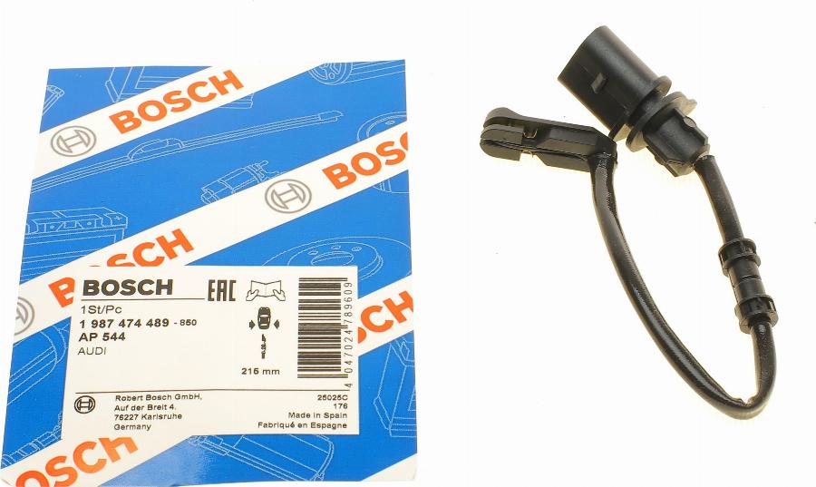 BOSCH 1 987 474 489 - Warning Contact, brake pad wear www.autospares.lv