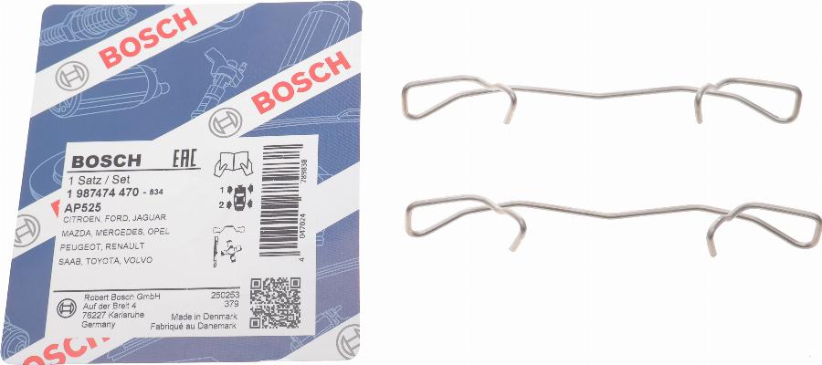 BOSCH 1 987 474 470 - Комплектующие для колодок дискового тормоза www.autospares.lv