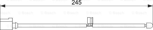 BOSCH 1 987 474 563 - Indikators, Bremžu uzliku nodilums autospares.lv