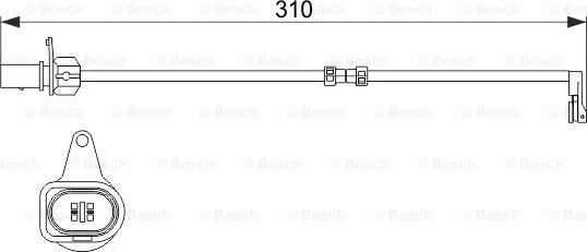 BOSCH 1 987 474 506 - Indikators, Bremžu uzliku nodilums www.autospares.lv