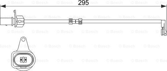 BOSCH 1 987 474 508 - Indikators, Bremžu uzliku nodilums www.autospares.lv