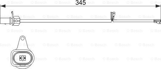 BOSCH 1 987 474 507 - Indikators, Bremžu uzliku nodilums www.autospares.lv