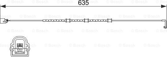 BOSCH 1 987 474 515 - Indikators, Bremžu uzliku nodilums www.autospares.lv