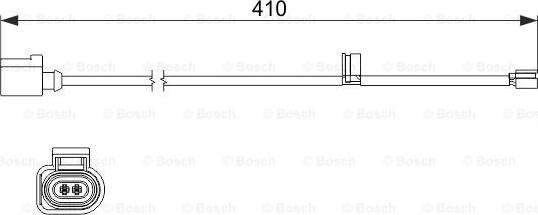 BOSCH 1 987 474 516 - Сигнализатор, износ тормозных колодок www.autospares.lv