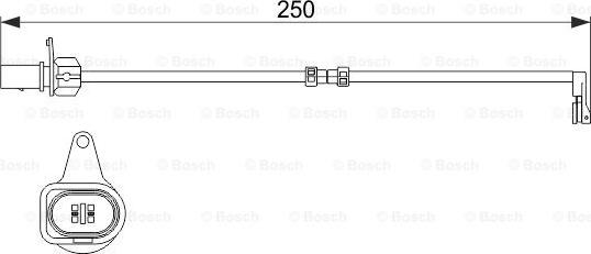 BOSCH 1 987 474 510 - Сигнализатор, износ тормозных колодок www.autospares.lv