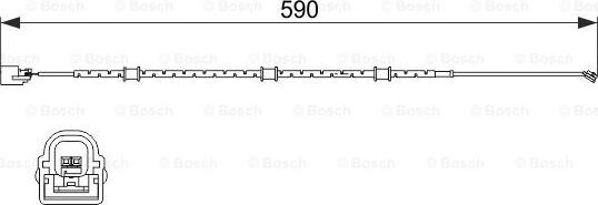 BOSCH 1 987 474 513 - Indikators, Bremžu uzliku nodilums www.autospares.lv