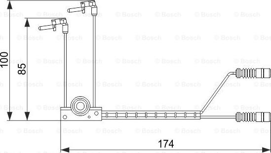 BOSCH 1 987 474 584 - Indikators, Bremžu uzliku nodilums autospares.lv